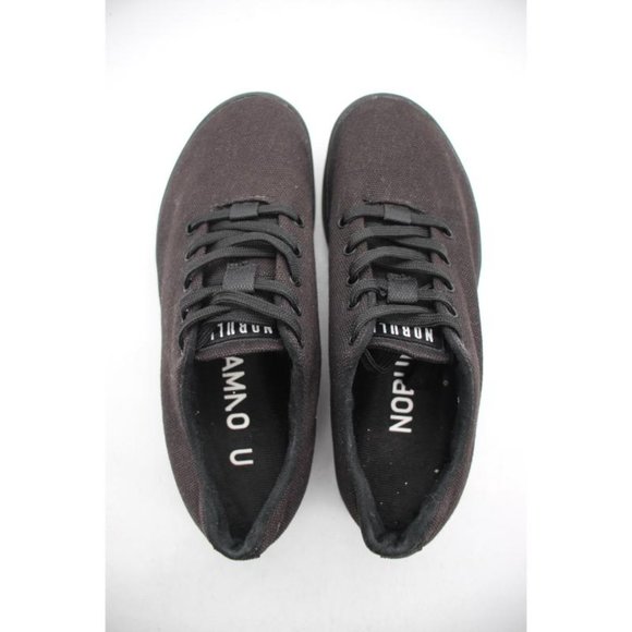 NOBULL Adult Athletic Casual Sneakers Shoes Black Canvas Size Mens 7 Womens 8.5 - Picture 9 of 9